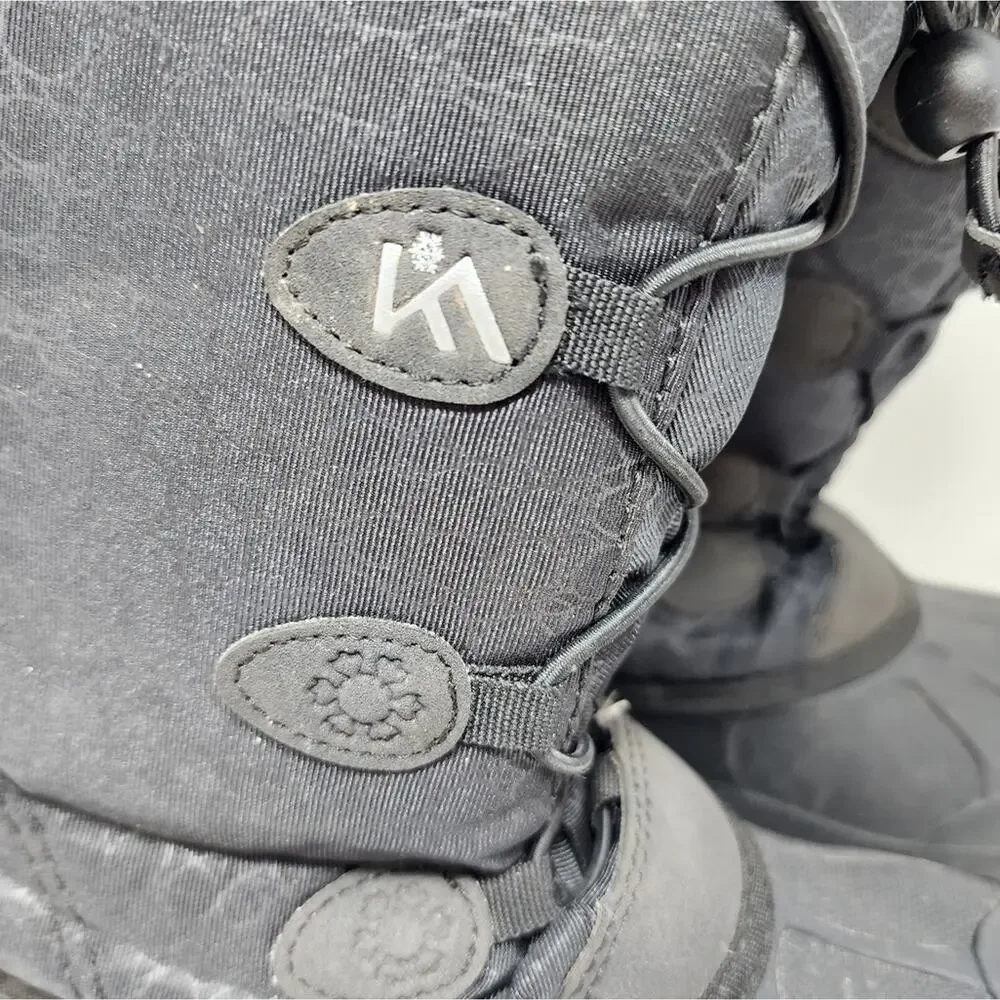 Ice Face Women's‎ Snow Boots Black Faux Fur lining Ideal for Winter Boots Size 7